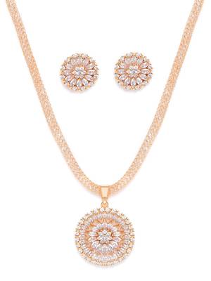 Gold cubic zirconia pendants 3