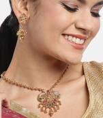 Gold cubic zirconia pendants