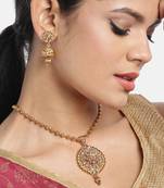 Gold cubic zirconia pendants