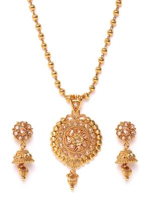 Gold cubic zirconia pendants 2