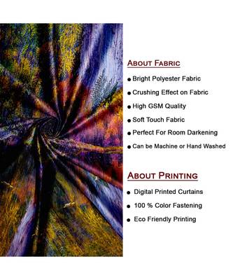 Multicolor Polyester Digtal Printed Curtain 3