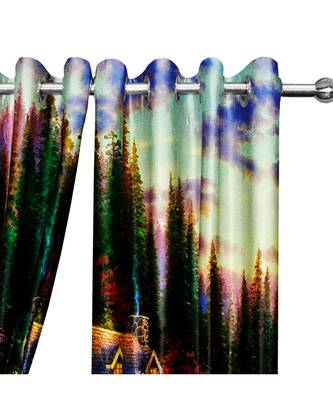 Multicolor Polyester Digtal Printed Curtain 1