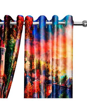 Multicolor Polyester Digtal Printed Curtain 1