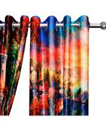 Multicolor Polyester Digtal Printed Curtain