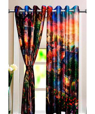 Multicolor Polyester Digtal Printed Curtain 2