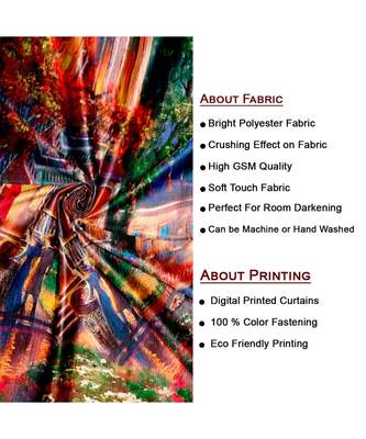 Multicolor Polyester Digtal Printed Curtain 3