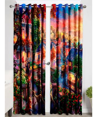 Multicolor Polyester Digtal Printed Curtain 4