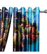 Multicolor Polyester Digtal Printed Curtain