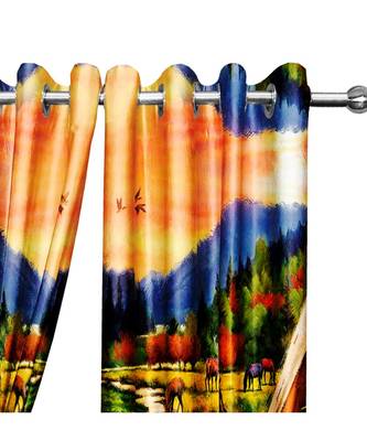Multicolor Polyester Digtal Printed Curtain 1