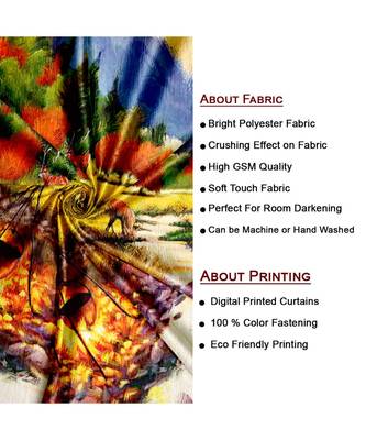 Multicolor Polyester Digtal Printed Curtain 3