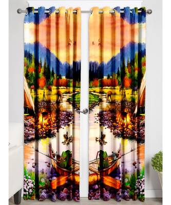 Multicolor Polyester Digtal Printed Curtain 4