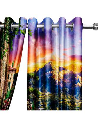 Multicolor Polyester Digtal Printed Curtain 1