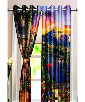 Multicolor Polyester Digtal Printed Curtain 2