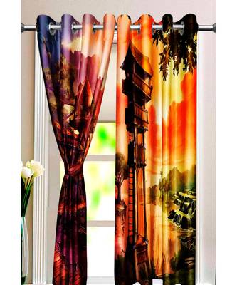 Multicolor Polyester Digtal Printed Curtain 2
