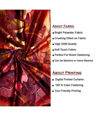 Multicolor Polyester Digtal Printed Curtain 3