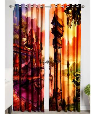 Multicolor Polyester Digtal Printed Curtain 4
