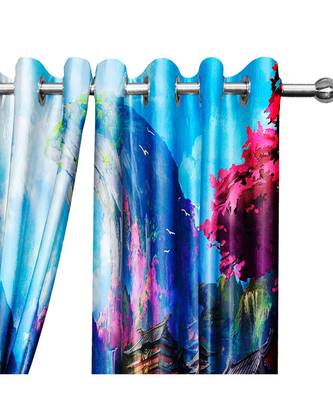 Multicolor Polyester Digtal Printed Curtain 1