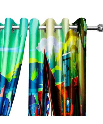 Multicolor Polyester Digtal Printed Curtain 1