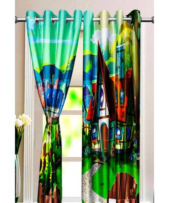 Multicolor Polyester Digtal Printed Curtain 2