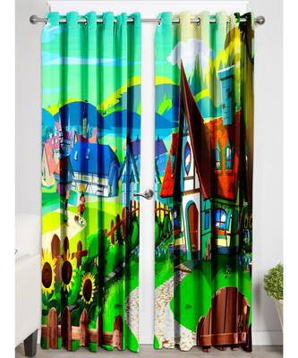 Multicolor Polyester Digtal Printed Curtain 4
