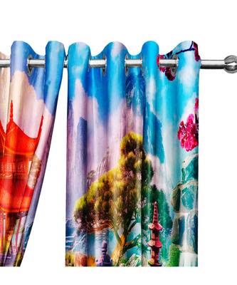Multicolor Polyester Digtal Printed Curtain 1