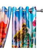 Multicolor Polyester Digtal Printed Curtain