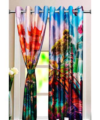 Multicolor Polyester Digtal Printed Curtain 2