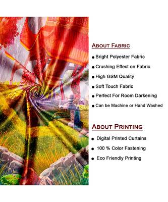 Multicolor Polyester Digtal Printed Curtain 3