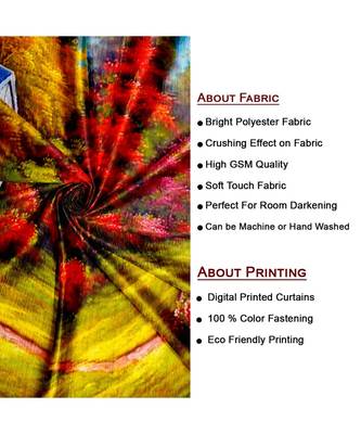 Multicolor Polyester Digtal Printed Curtain 2