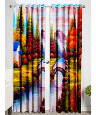 Multicolor Polyester Digtal Printed Curtain 3