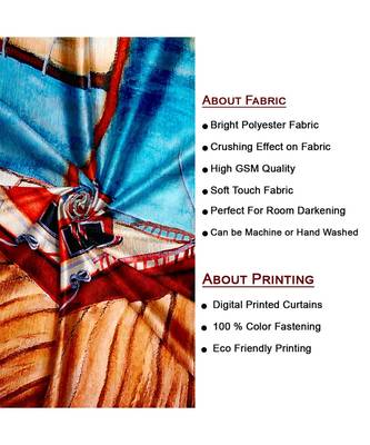 Multicolor Polyester Digtal Printed Curtain 3