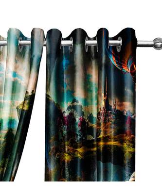 Multicolor Polyester Digtal Printed Curtain 1
