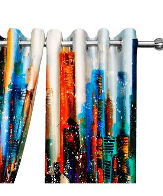 Multicolor Polyester Digtal Printed Curtain 1