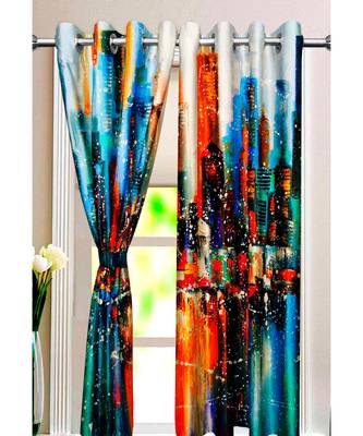 Multicolor Polyester Digtal Printed Curtain 2