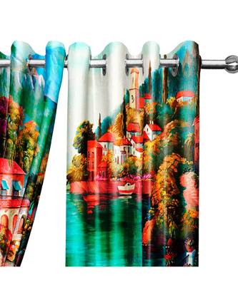 Multicolor Polyester Digtal Printed Curtain 1