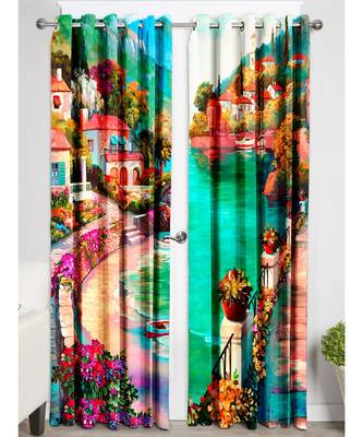 Multicolor Polyester Digtal Printed Curtain 4