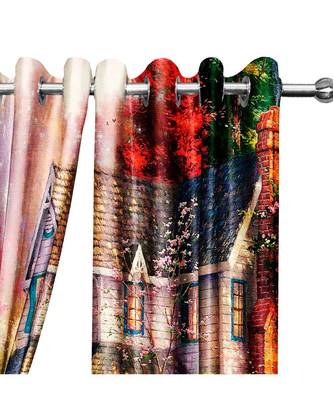 Multicolor Polyester Digtal Printed Curtain 1