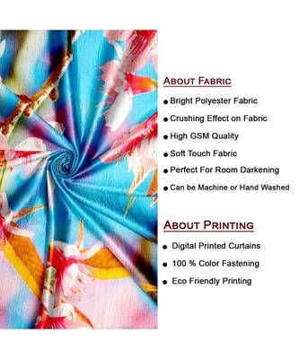 Peach Polyester Digtal Printed Curtain 3
