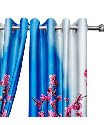 Lavender Polyester Digtal Printed Curtain 1