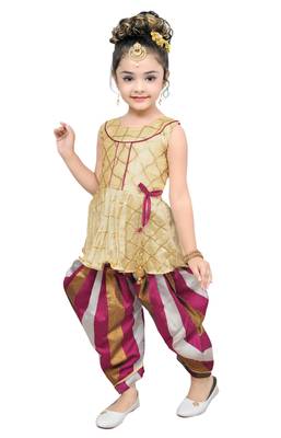 kbkidswear girls party wear kurta with dhoti pant . 2
