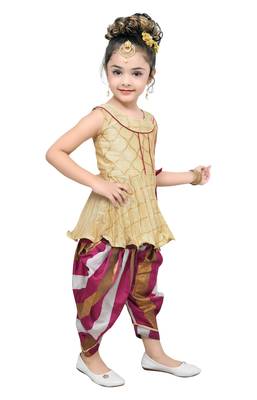 kbkidswear girls party wear kurta with dhoti pant . 3