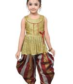 kbkidswear girls party wear kurta with dhoti pant .