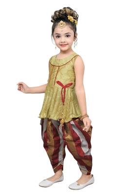 kbkidswear girls party wear kurta with dhoti pant . 2