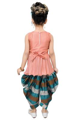 kbkidswear girls party wear kurta with dhoti pant . 5