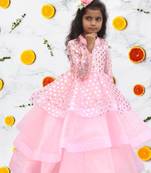 Baby Pink  Embroidery Gown