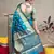 Blue woven paithani silk saree with blouse