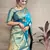 Blue woven paithani silk saree with blouse