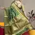 Green woven paithani silk saree with blouse