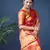 Red woven paithani silk saree with blouse