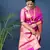 Pink woven paithani silk saree with blouse